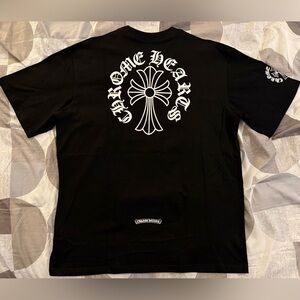 Chrome Hearts Black Neck Logo T-shirt 2XL.